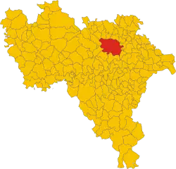 Pavia within the Province of Pavia