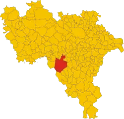 Voghera within the Province of Pavia