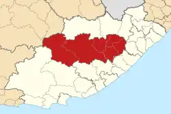 Location in the Eastern Cape