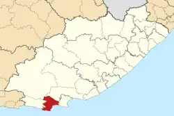 Location in the Eastern Cape