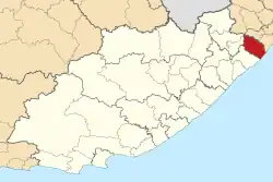 Location in the Eastern Cape