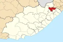 Location in the Eastern Cape