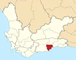 Location in the Western Cape