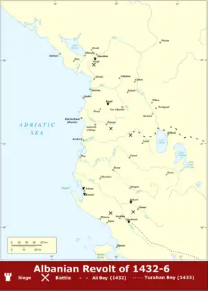 Military actions of the Albanian Revolt of 1432-6