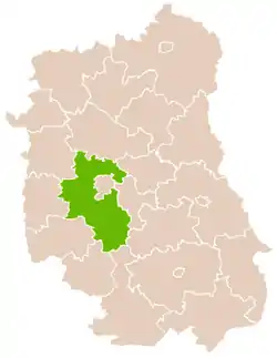 Location within the voivodeship