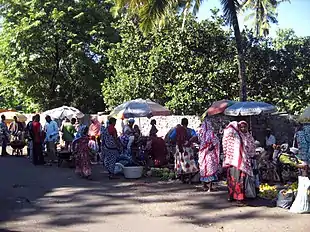 A market place in Moroni.