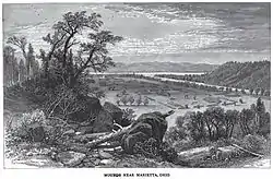 Drawing of Marietta Earthworks