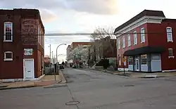 Looking south on Indiana Avenue at Potomac Street in Marine Villa