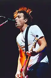 Musician Mark Hoppus performing in 2004.