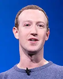 Founder of Facebook Mark Zuckerberg (College, 2004; LLD hc, 2017)