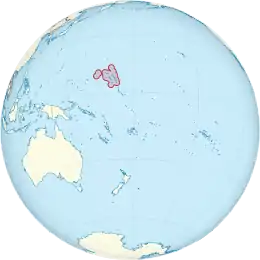 Location of the Marshall Islands