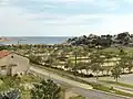 Overview of the beach of Le Verdon from the village