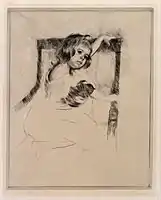 Kneeling in an Armchair (drypoint, 1903), Nelson-Atkins Museum of Art.