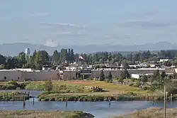 Downtown Marysville seen from Interstate 5