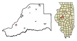 Location in Mason County, Illinois