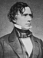 Black-and-white photographic portrait of Franklin Pierce