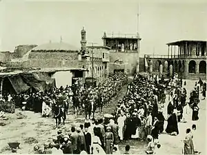 British troops entering Baghdad, March 1917.