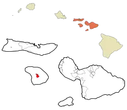 Location in Maui County and the state of Hawai‘i