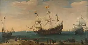 Painting at the Rijksmuseum in Amsterdam depicting the Mauritius, c. 1618.