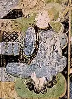 A monk from "The First Sermon", right corridor painting.