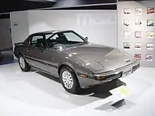 A first-generation Mazda RX-7.