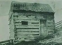 The building at its original location on the McMillan farm