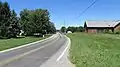 Looking northwest on Hayesville Road in Meade, Ohio