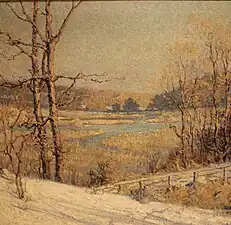 Meadows in Winter by George Loftus Noyes