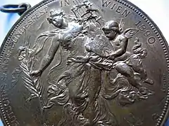 Medaille - Deutsches Sängerbundesfest in Wien 1890 - von A. Scharff