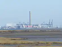 Grain and Thamesport, from Horrid Hill, Gillingham.