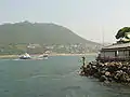 View of Kanmon Straits from the shrine