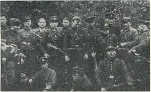 The Lithuanian partisans fought with the occupants in 1944–1953, wearing the interwar Lithuanian uniforms and insignia