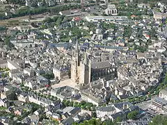 A general view of the cathedral and surrounding buildings