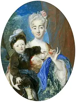 A Woman and her Son in Polish Costume