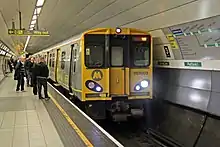 The prototype PEP rolling stock favoured by SELNEC led to later developments such as the Class 507 (pictured here at Liverpool Lime Street underground station).