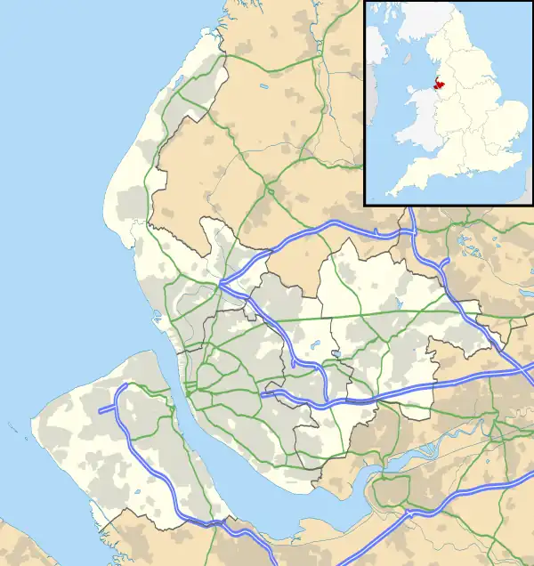 Huyton is located in Merseyside