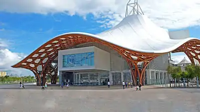 The Centre Pompidou-Metz, in Metz, France, by Shigeru Ban (2010)