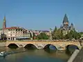 Pont-des-Morts or Moyen Pont (1222–1223) at Metz, Moselle