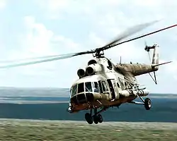 Mil Mi-8, the world's most produced helicopter.