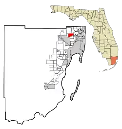 Location in Miami-Dade County and the state of Florida