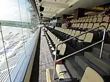 Inside the second floor of the Jack Roth Stadium Club in the new east side structure