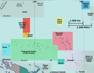 Tabuaeran is located in Micronesia