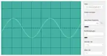 Oscillogram of middle C (262 Hz). (Scale: 1 square is equal to 1 millisecond)