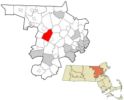 Location in Middlesex County, Massachusetts