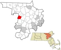 Location in Middlesex County in Massachusetts