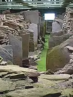 Midhowe Cairn interior - geograph.org.uk - 33776