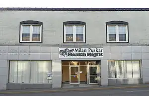  photo of storefront of Milan Puskar Health Right free clinic