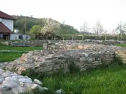 Remains of medieval church in Mile