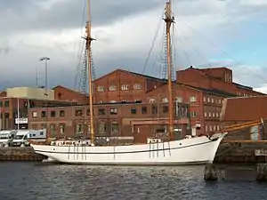 :Mina ship (1876) on Lidan, Lidköping