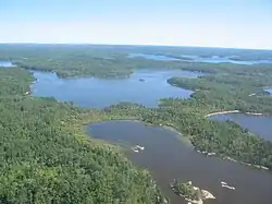 A mosaic of lakes on the northern edge of Minaki